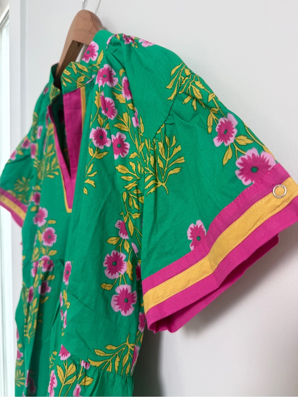 Umgee Green Floral Summer Blouse - Picture 3 of 7